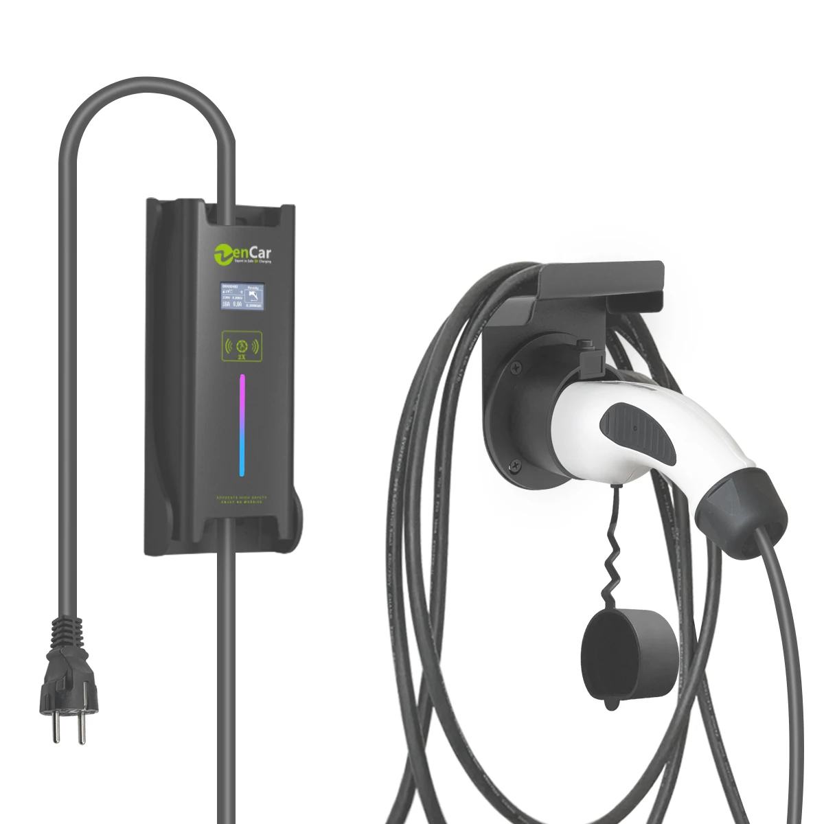 Zencar 3.7KW электрический автомобиль зарядное устройство 16A IEC 62196-2 типа 2 к schuko