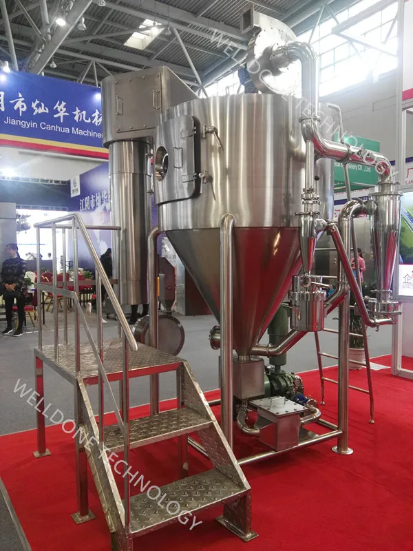 Automatic Milk Spray Drying Machine Probiotic Vertical Industrial Spray Dryer Equipment
