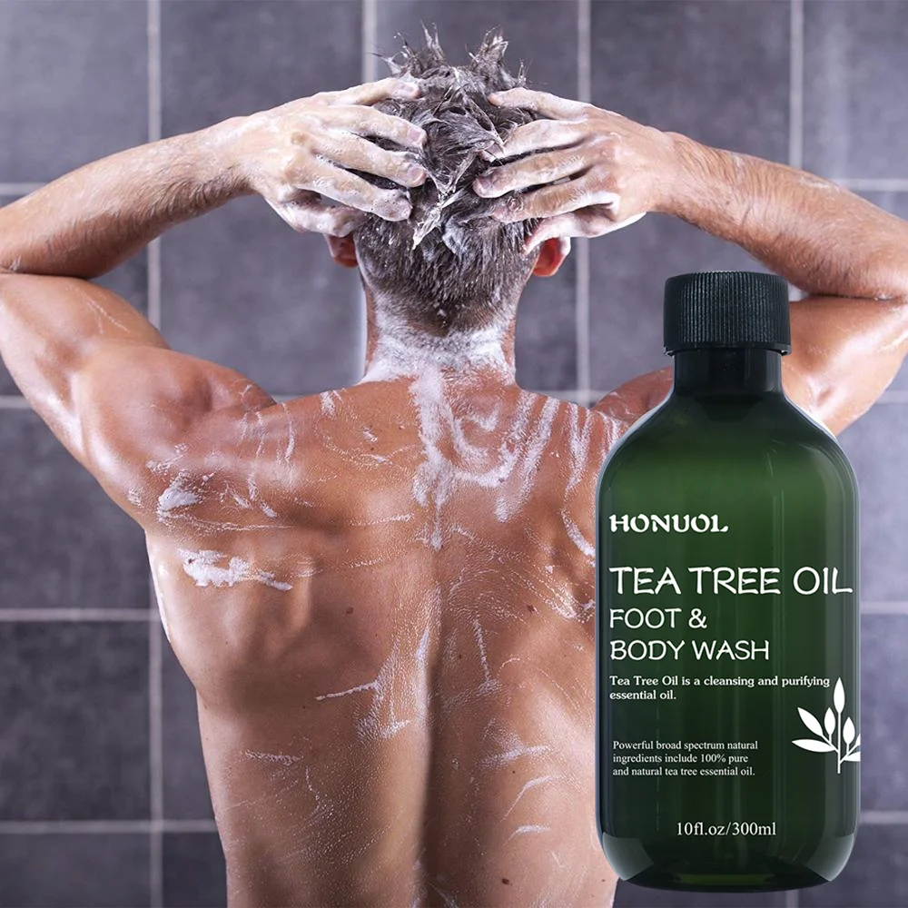 Private Label Custom Natural Tea Tree Oil Cleaning And Purifying Antifungal whitening Organic Foot And Body Wash