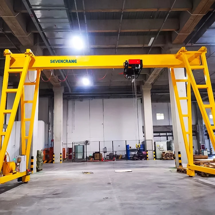 heavy gantry crane 30 ton 20 ton girder rubber tired compact 35 t gantry crane for lifting precast concrete beam
