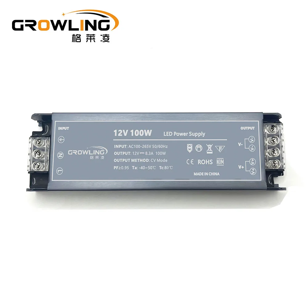 Factory made pf0.95 smps 4.17a 5a 8.3a 10a 12v 24v led rgb power adapter 100w led driver 36v