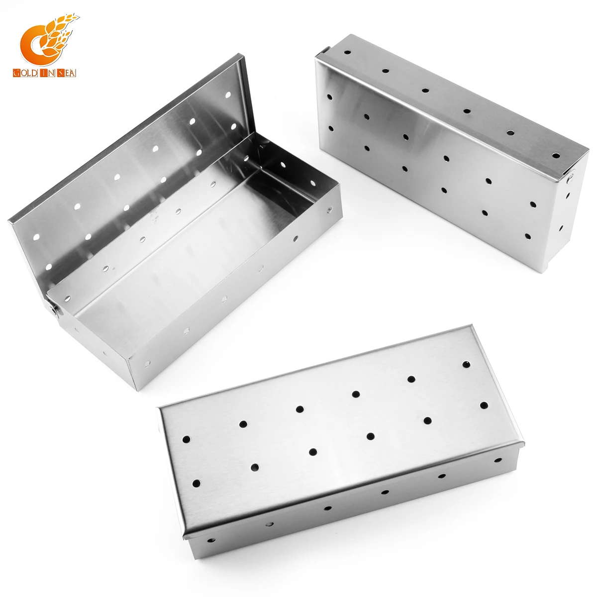 BQ 3301 Stainless Steel BBQ Wood Pellet Box Smoker for Cold or Hot Smoking