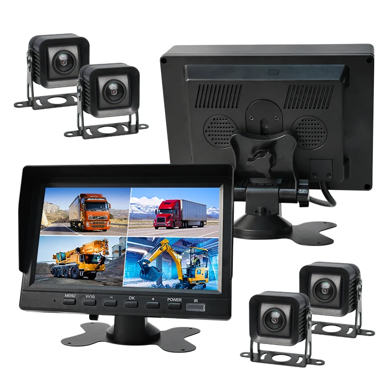 New 4 channel automotive vehicle camera system hd car backup camera 4k monitoring 360 surround view parking kit system