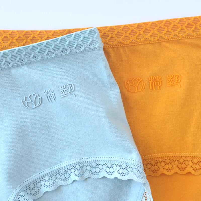 1021#Wholesale fashion Women Mid Waist stitch panty Knitting Briefs Soft Breathable Underwear lace cotton Panties