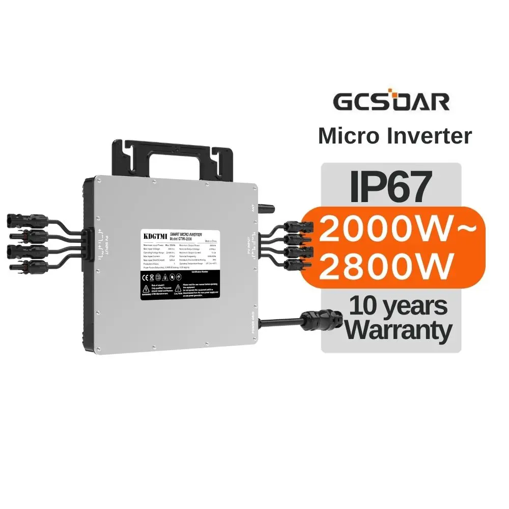 GCSOAR предельный ток защиты микро инвертор IP67 10 лет гарантии чистый синусоидальный Wifi мониторинг 120 В/230 умный