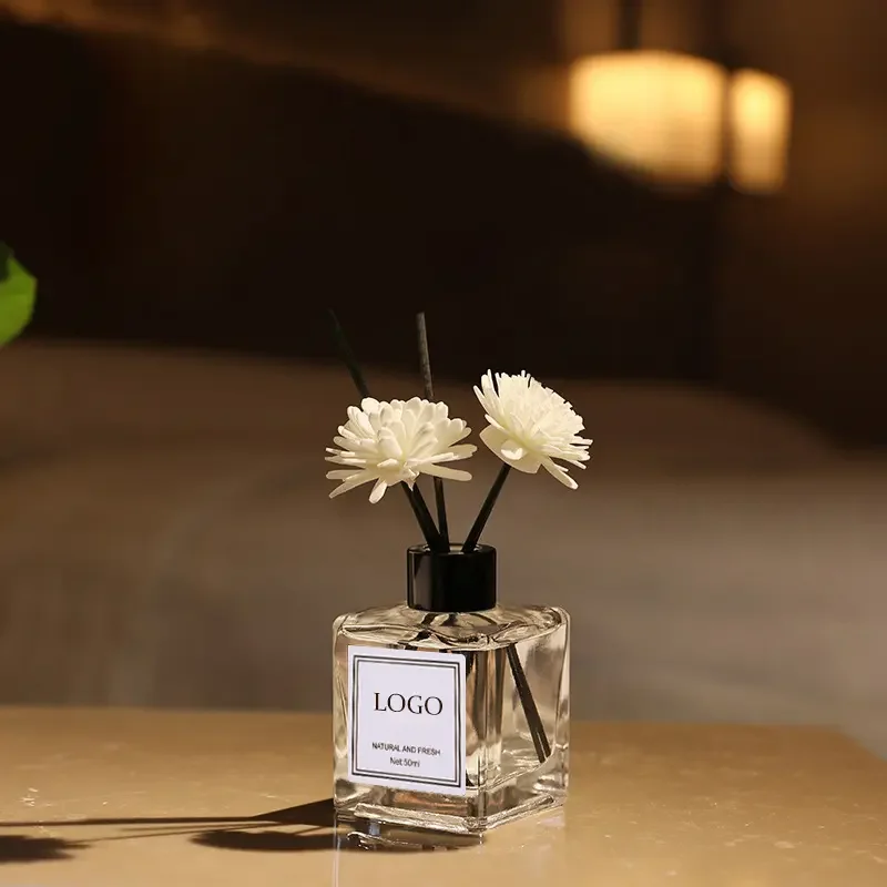 Home Fragrance Osmanthus Jasmine Perfume Natural Essential Oil Reed Diffuser Mini 50ml