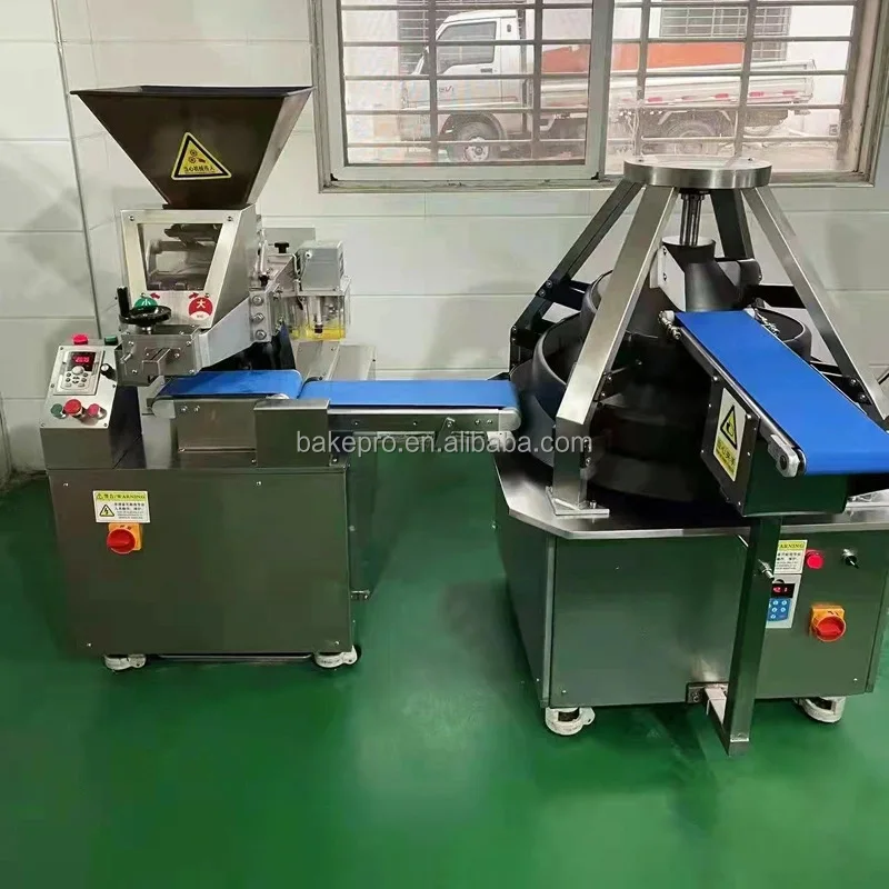 Bun Divider and Rounder 1900 3800 Pcs 5400 Pcs 7200 Pcs Burgers Per Hour Automatic Hydraulic Bread Dough Dividing Machine