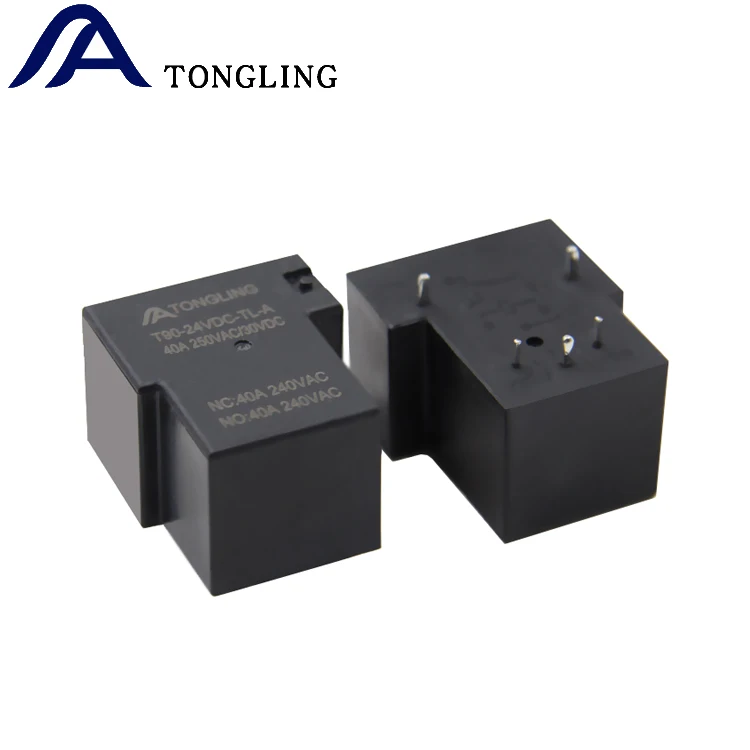 TONGLING JQX-15F T90  5V 6V 9V 12V 24V 40 Amperios 4Pin High Power Relay For PCB