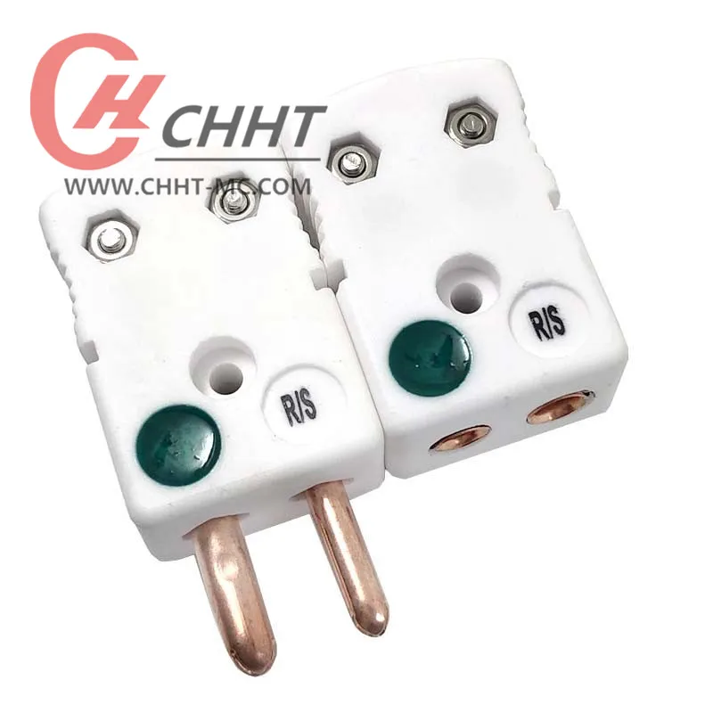 Type K male and female ceramic thermocouple connector Standard ceramic large plug ceramic connector