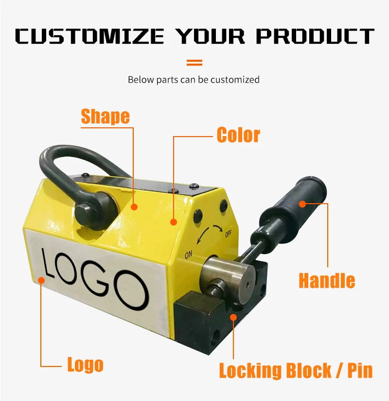 Hot Sale Permanent Magnetic Lifter 400 kg 3.5 Times Safety Manufacturer CE Certificated Without Electric