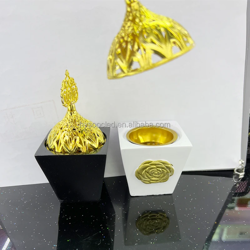 Arabic Resin Incense Burner Muslim Aromatherapy Furnace Home Zen Censer Burner Holder Decoration Crafts Christmas Gift