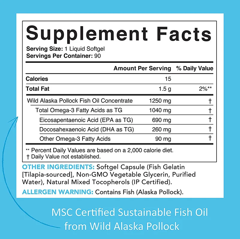 Private Label Customized Plant Based GMO-Free Omega-3 DHA + EPA from Algae Oil