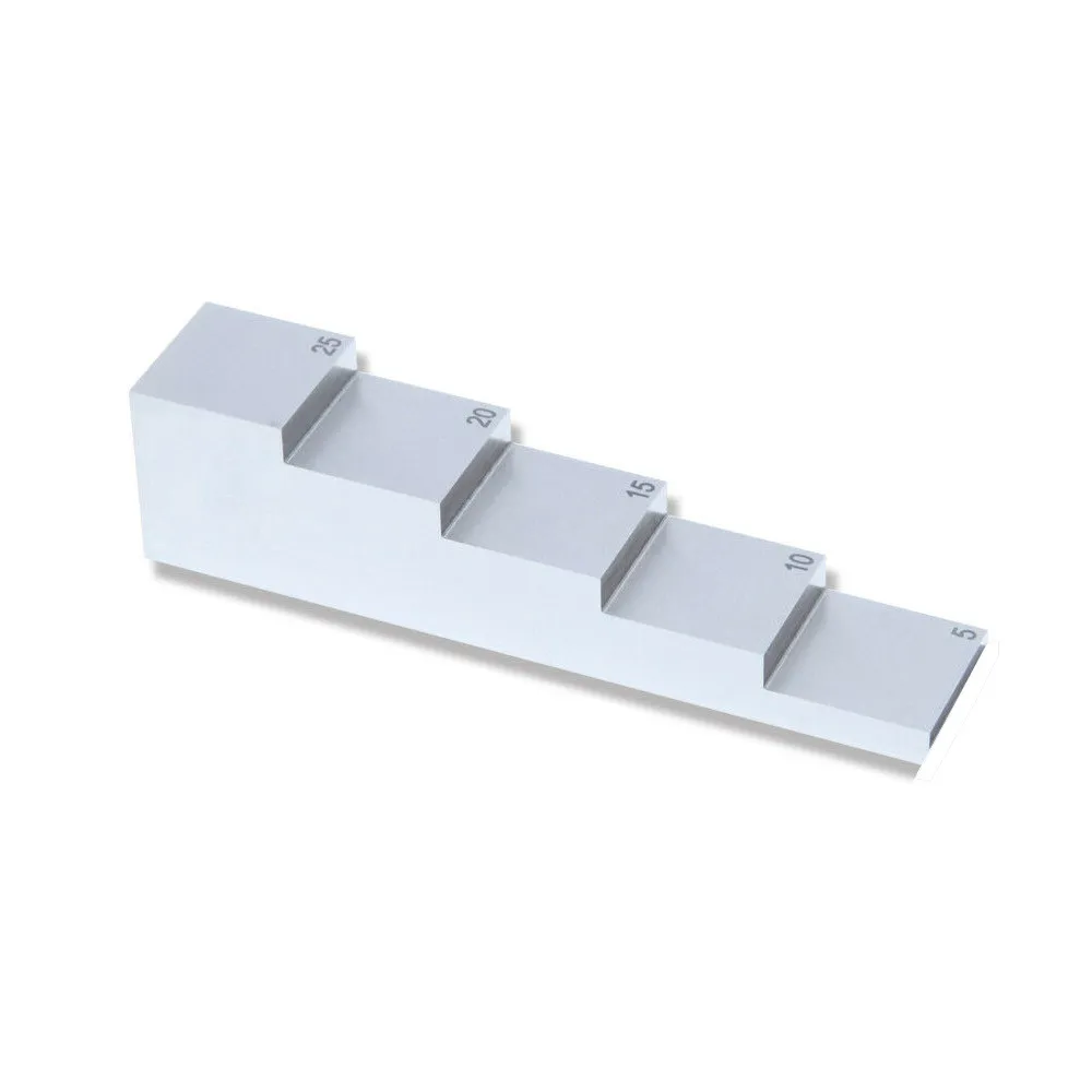 304 Stainless Steel 5 Step Ultrasonic Calibration Block Only Apply to UM Series Ultrasonic Thickness Tester Meter