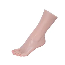 TG3301 Silicone Life Size Female Mannequin Foot Model for Jewelry Sandal Shoe Sock Display Art Sketch Alternative Foot Sexy Toys