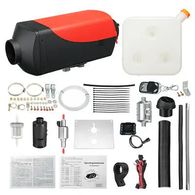 OkyRie Remote Control LCD Display Diesel Heater 5KW 12V 24V Car Air Diesel Parking Heater Kit for Shop Home RV Boat