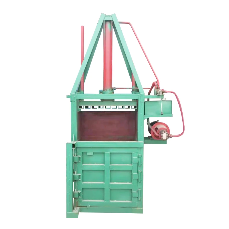 Vertical small hydraulic baling machine waste carton plastic bottle press block paint bucket flattening machine