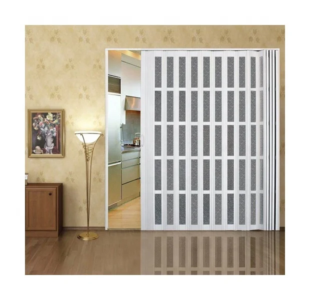 Used for Inside Waterproof Kitchen Office PVC Folding Partition Door