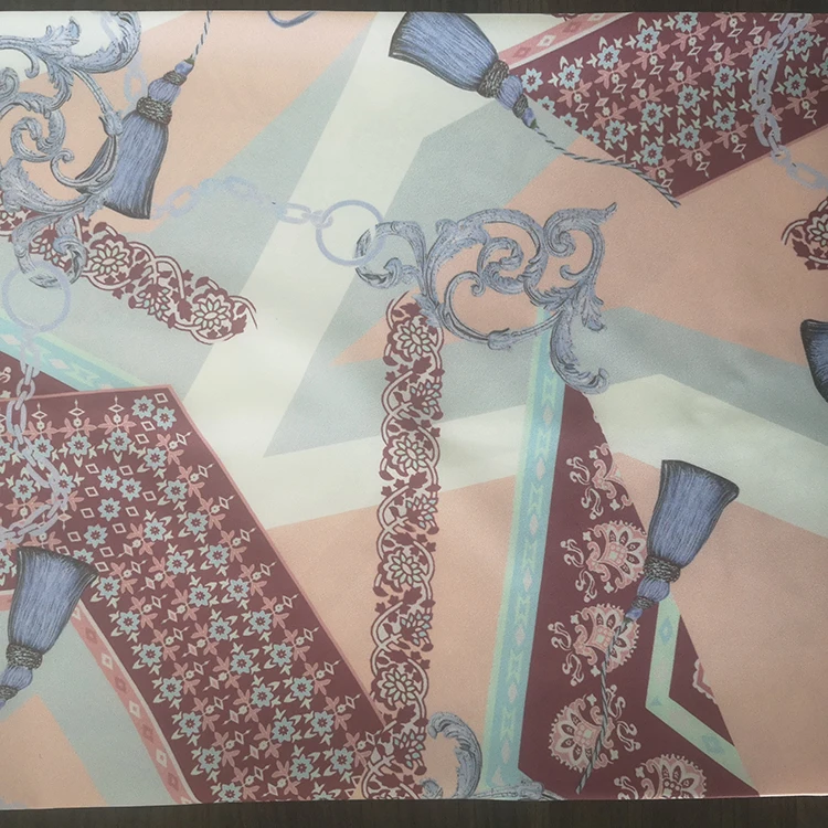 Четырехсторонняя легкая 100% Полиэстеровая ткань с цветочным принтом и изящным рисунком