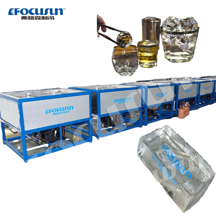1Ton to 5Ton Clear Block Ice Production Machine for cocktail