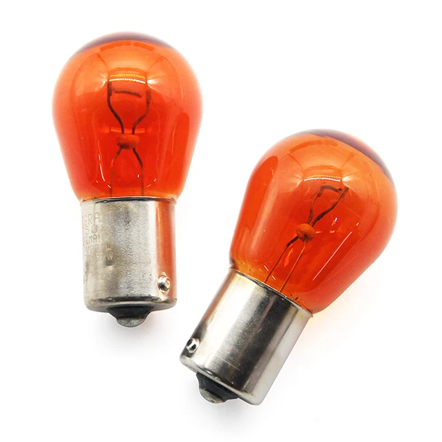 Галогенная лампа OSRAM 7506Y P21W 12 в 21 Вт BA15s изготовленная Словакии вспомогательная