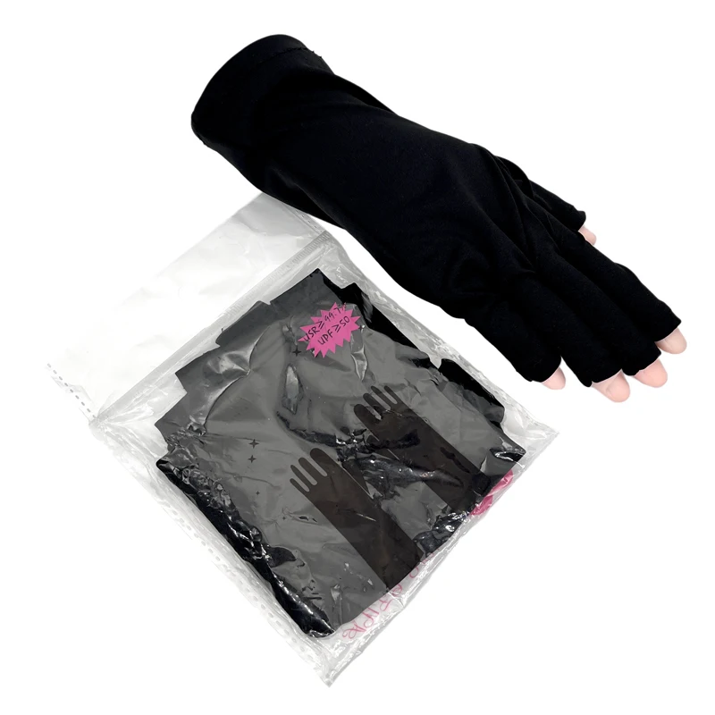 Professional Lamp Salon Half Led Manicure Dryer Glove White Black Tool Light Polish SunUv Protection Anti Nail Gel Gloves Art
