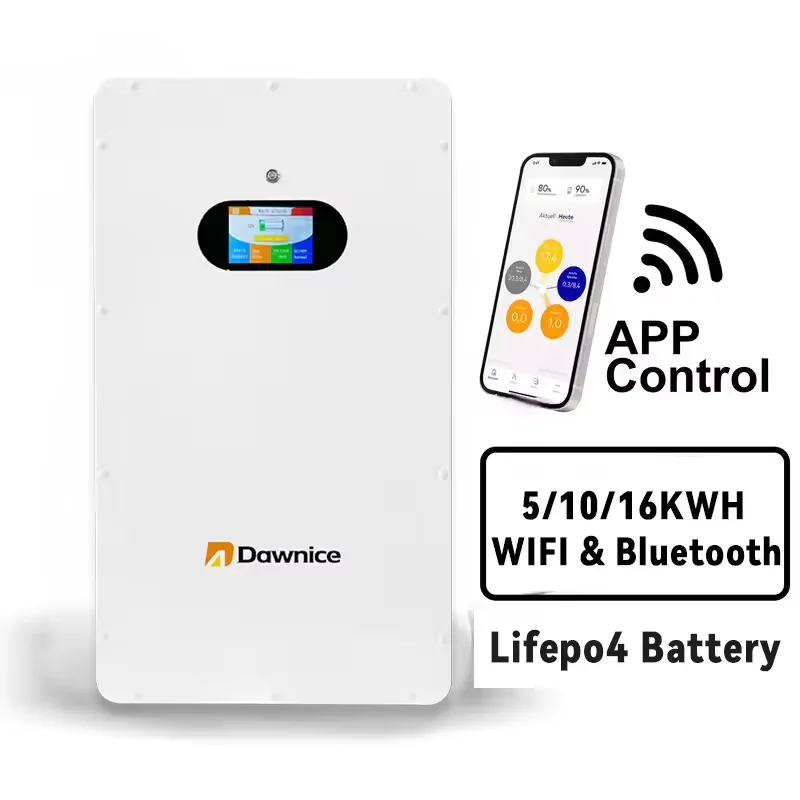 Литиевая батарея Lifepo4 5kwh 10kwh 15kwh 100Ah 200Ah 300Ah Bluetooth IP54 домашняя настенная батарея