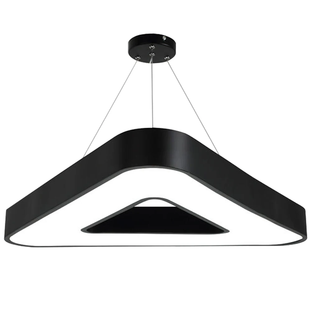 Triangle White/ Black Solid/Hollow Styled No Flicker Light 24W Ceiling Pendant Light