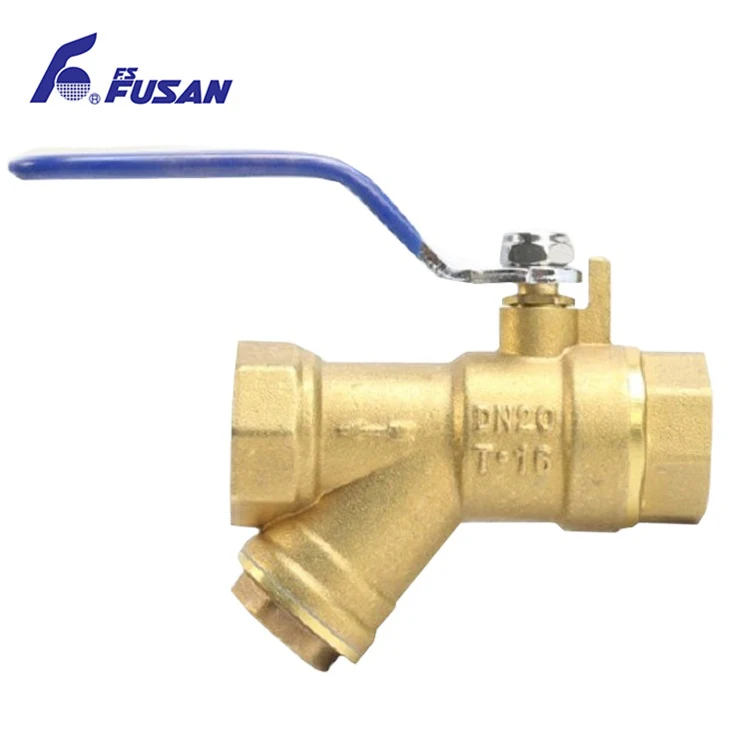 Chinese Factory Water Air Heating Pipe Fitting 1/2-2 Inch Brass Y Type Strainer With Long Handle