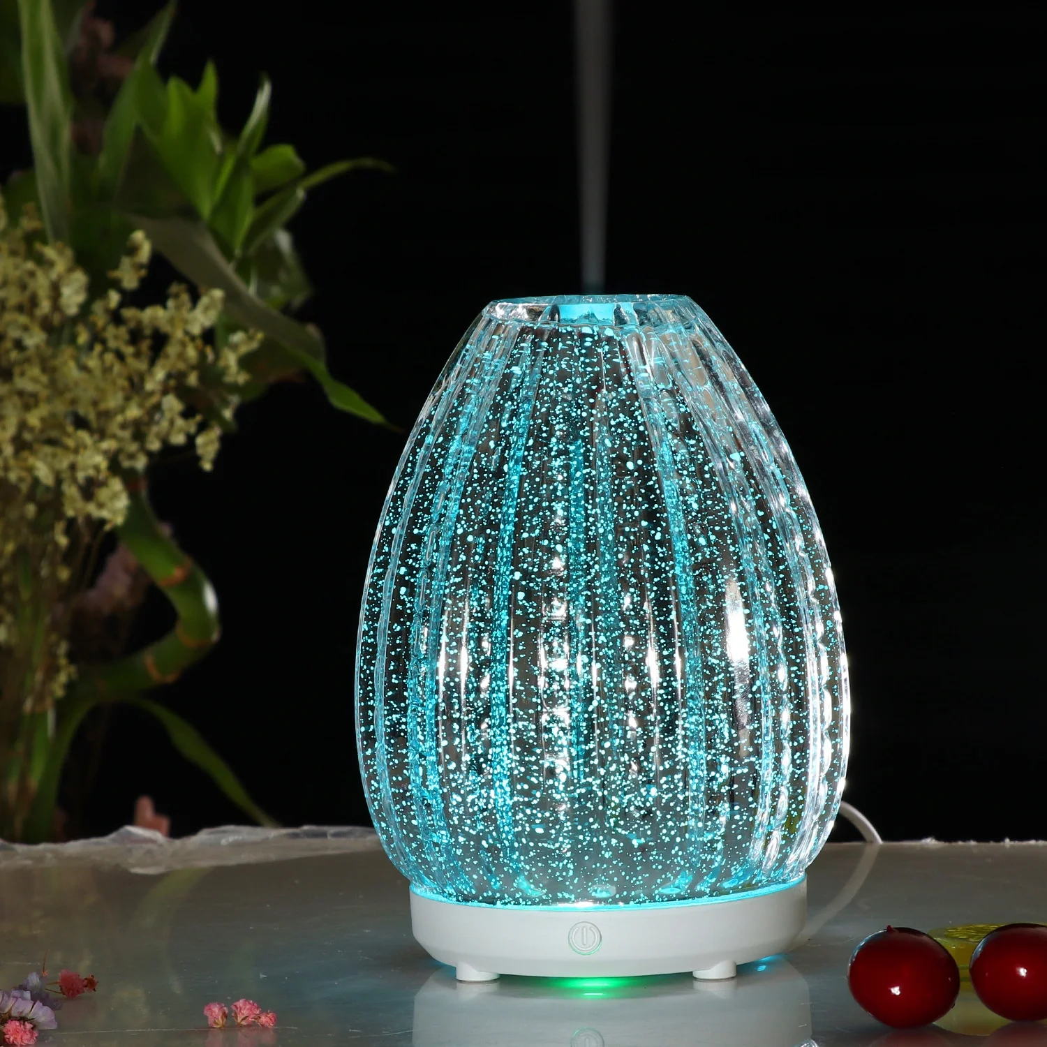 
Made In China Low Price Essential Oil Diffuser 100ml Glitter Glass Aroma Diffuser For Office 