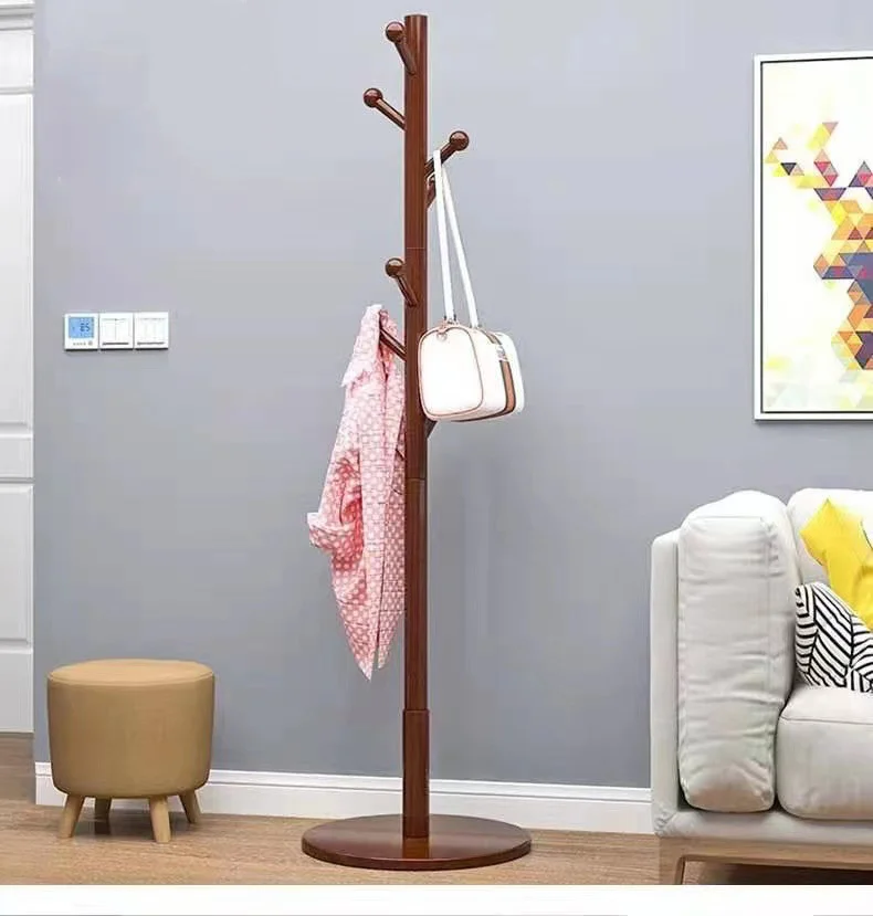 
High-grade wooden erection type coat and hat rack 