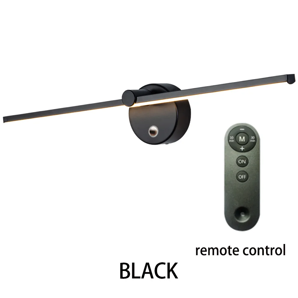 Маленькая черная настольная лампа Светодиодная настенная белая/черная для дома спальни кровати бокового зеркала передняя