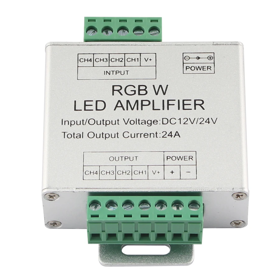 1 Channel Signal Amplifier Controller for CCT RGB RGBW Cob Smd Led Strip Long Distance LED Projects DC5V DC12V DC24V Max 30A