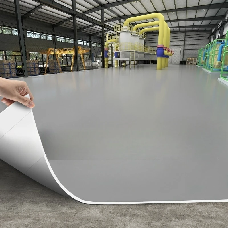 Grey PVC Plastic Leather Anti-cement Direct Shop Anti-skid Factory Workshop Thickened Wear-resistant Floor Mat