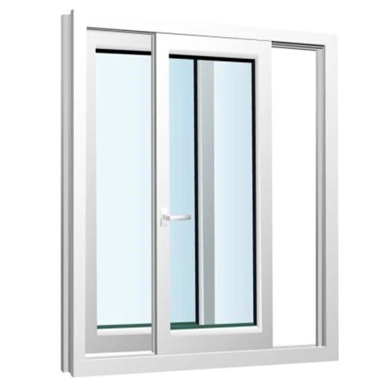 Upvc Windows Cheap Price Tempered Glass Interior Home Grill Design Pvc Sliding Window Aluminum Alloy Frame Sliding Horizontal YJ