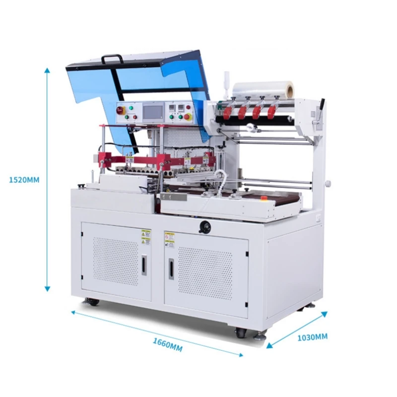Automatic L Bar Heat Shrink Tunnel Wrapper Carton Heat Shrink Packaging Machine Film Shrink Machine for Box Wrap