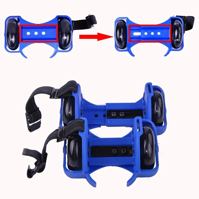 Adjustable Simply Durable Roller Skating Shoes Wheeled Lightweight Flashing LED Roller Skate