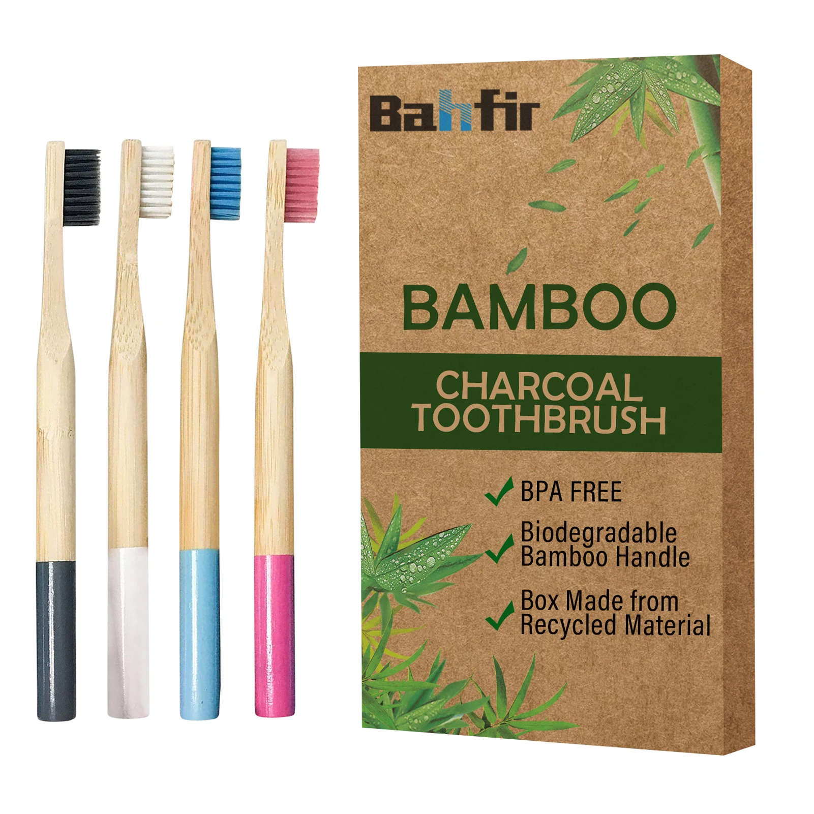2023 Biodegradable Bamboo Toothbrush Soft Bristle for Adults Disposable and for Home Use OEM Manufacturer Wooden Products