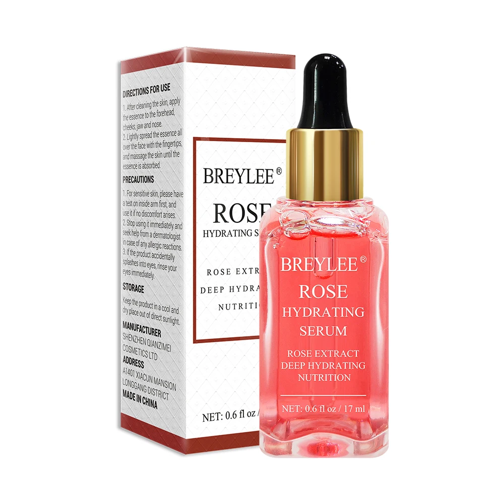 Breylee Face Skin Rose Extract Deep Hydrating Nutrition Rose Hydrating Serum