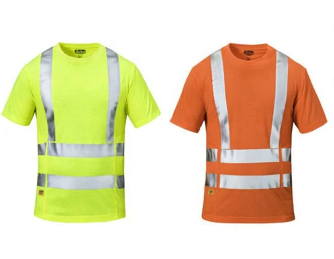 Safety T-Shirt High Visibility ENISO20471 Reflective Tape T-Shirt