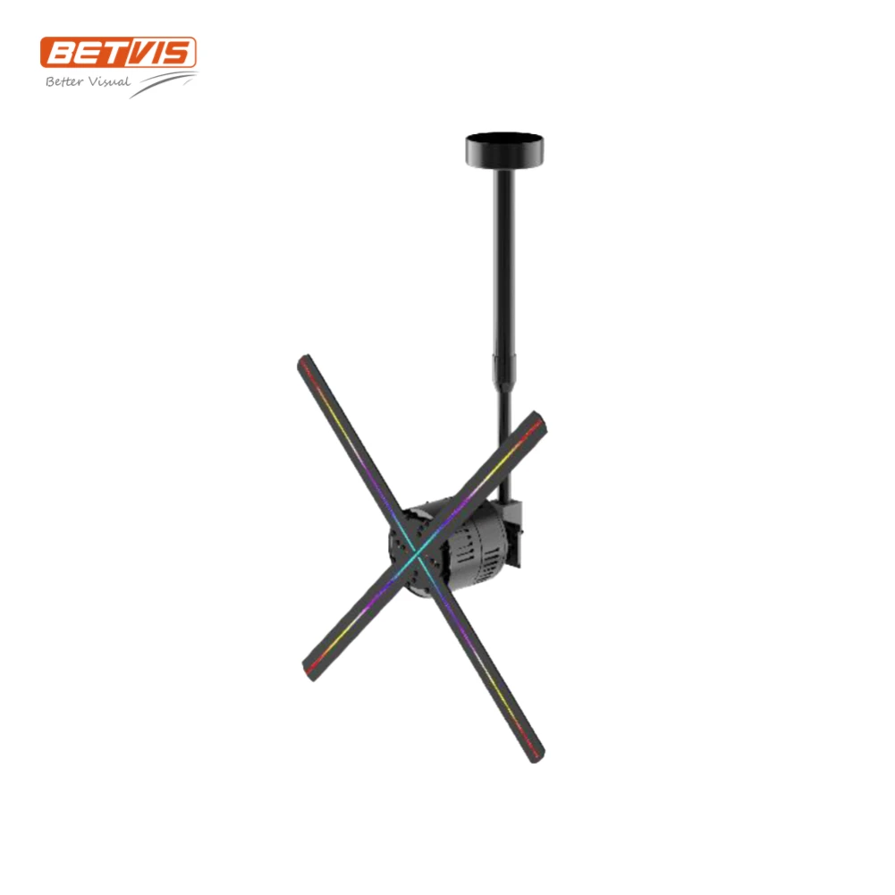 App control holographic 3d led fan display advertising video wall