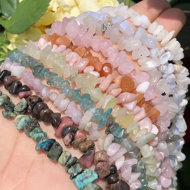 Natural crystal free-form gravel beads 3-5/5-8/8-12mm irregular pieces loose beads for jewelry DIY making bracelets