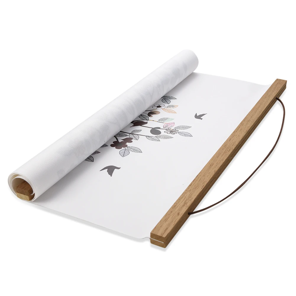 DIY assemble timber solid wood magnetic poster frame hanger for photo picture wall decoration