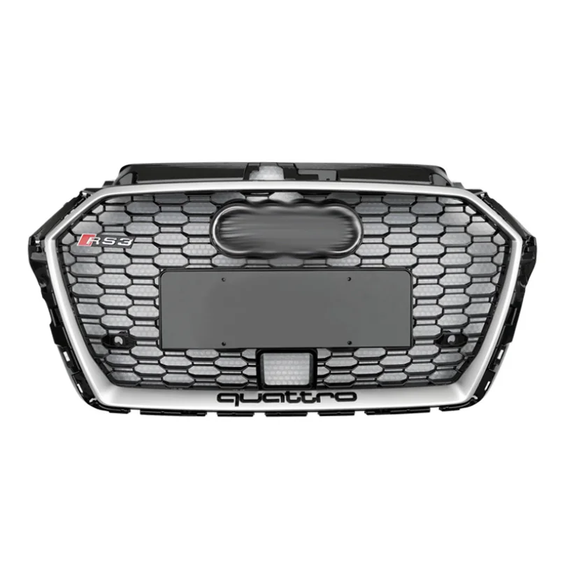 Front Bumper Grille Hood Grill For Audi A3 2017 2018 2019 Facelift Audi RS3 Racing Grille with ACC Hole