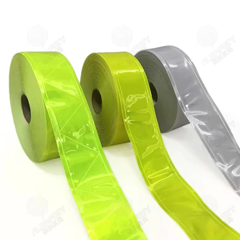 High Reflectivity Prism Reflective PVC Trim Tape For Garments