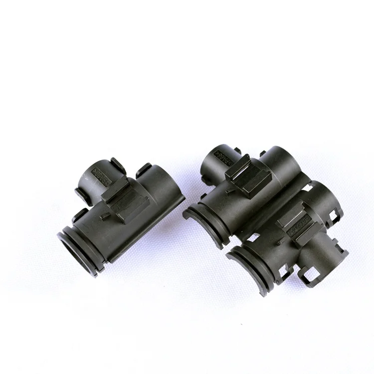 Plastic hose coupler clip connector t joint for auto wire harness 9806131