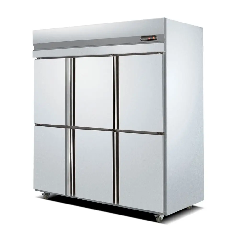 Four-Door Air Cooling Type Chiller Deep Freezer Refrigerator