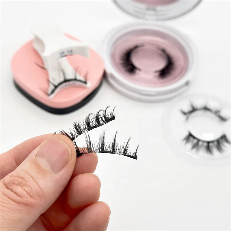 Sunland Popular Soft Magnets lash clip eyelashes set magnetic eyelashes applicator kit self adhesive eyelashess