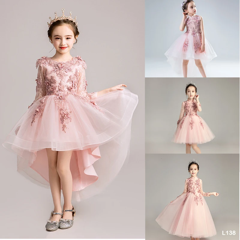 
Children wears Flower Girl Dress 2019 Summer Girls Evening Wedding princess Party Dress for girl 2-10 year 