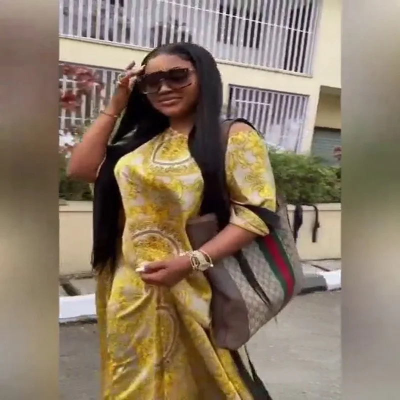 H3102 hot classy women boutique silk polyester fashion ladies yellow ethnic stylish one size crew neck kaftan kimono dresses