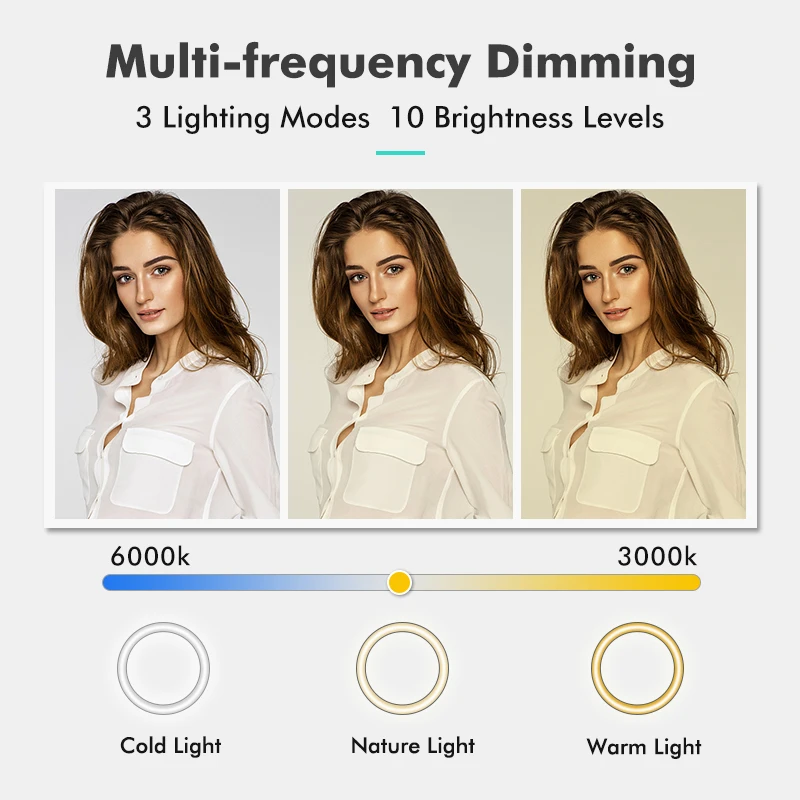 
Ring fill light double lamp selfie stick for mobile phone can fill the light and stand on the ground led fill light 